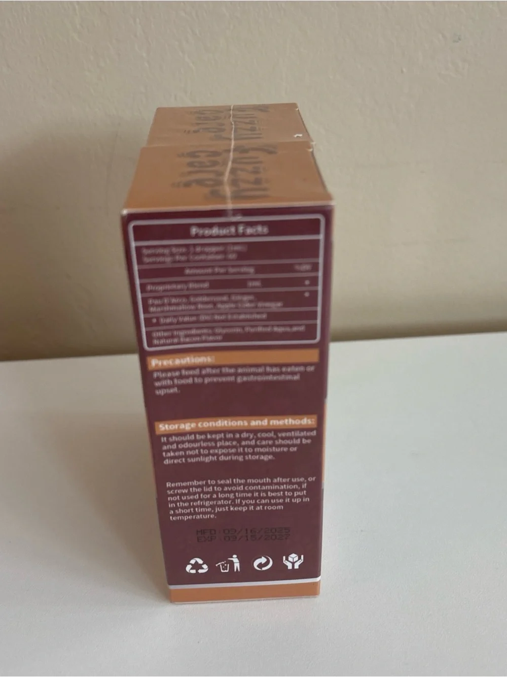 Fuzzycare Dog Yeast Infection Support Liquid 60mlX2 Bacon Flavored Natural Drops